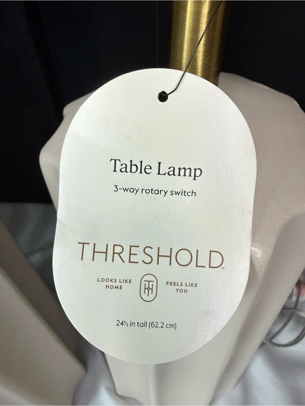 Threshold Sculpted 24 1/2” Ceramic Table Lamps (Set of 2) NWT - No Shades
